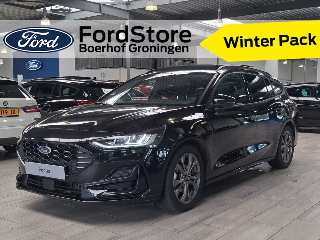 Ford Focus Wagon - EcoBoost Hybrid 155 pk ST-Line | Pano | Winterpack | Cruise control | Climate control | SY - AutoWereld.nl