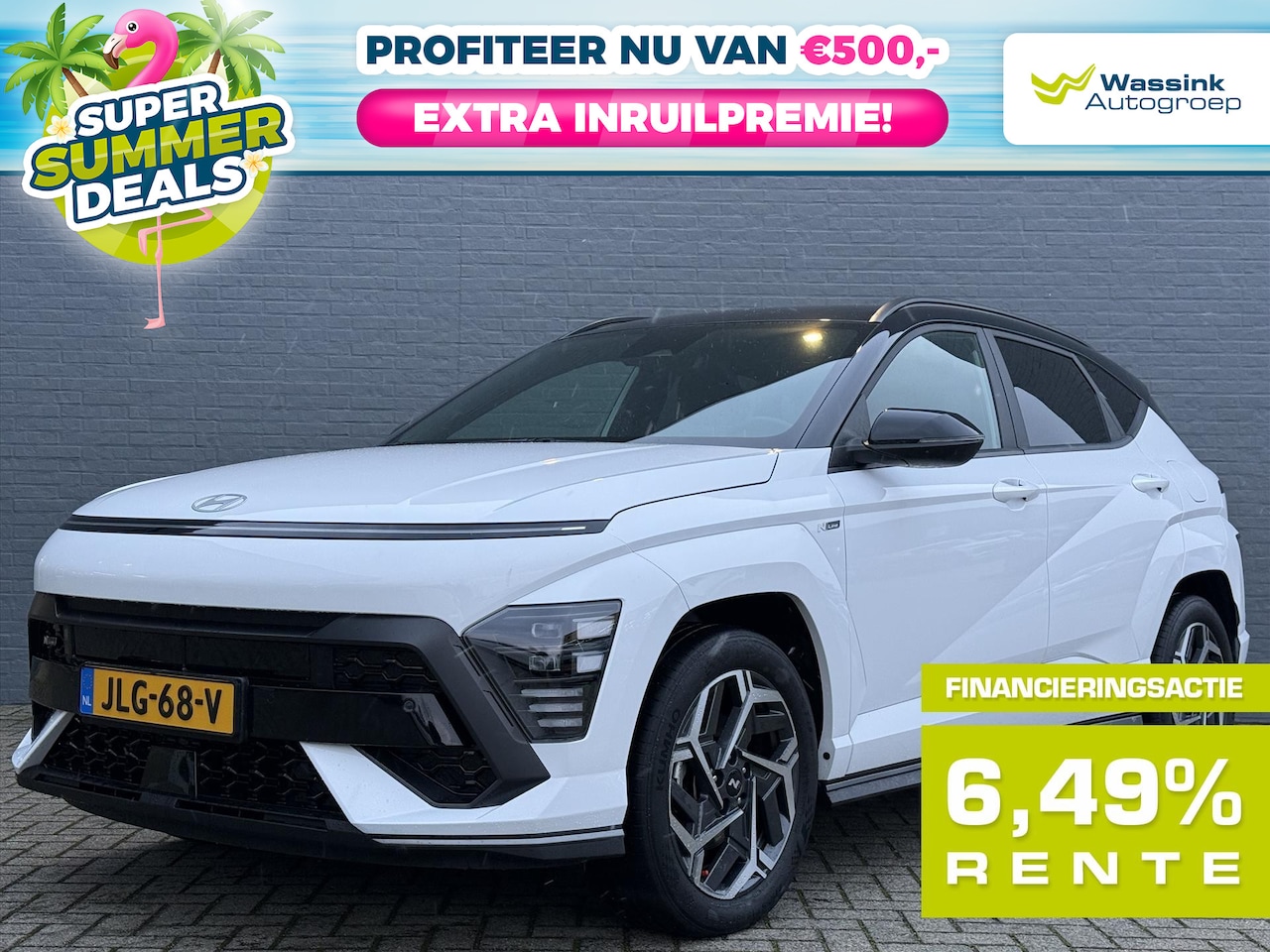 Hyundai Kona - 1.6 GDI HEV 141pk DCT N-Line Edition | N-Line | Summer Deal | Styling | N-Line Velgen | Na - AutoWereld.nl