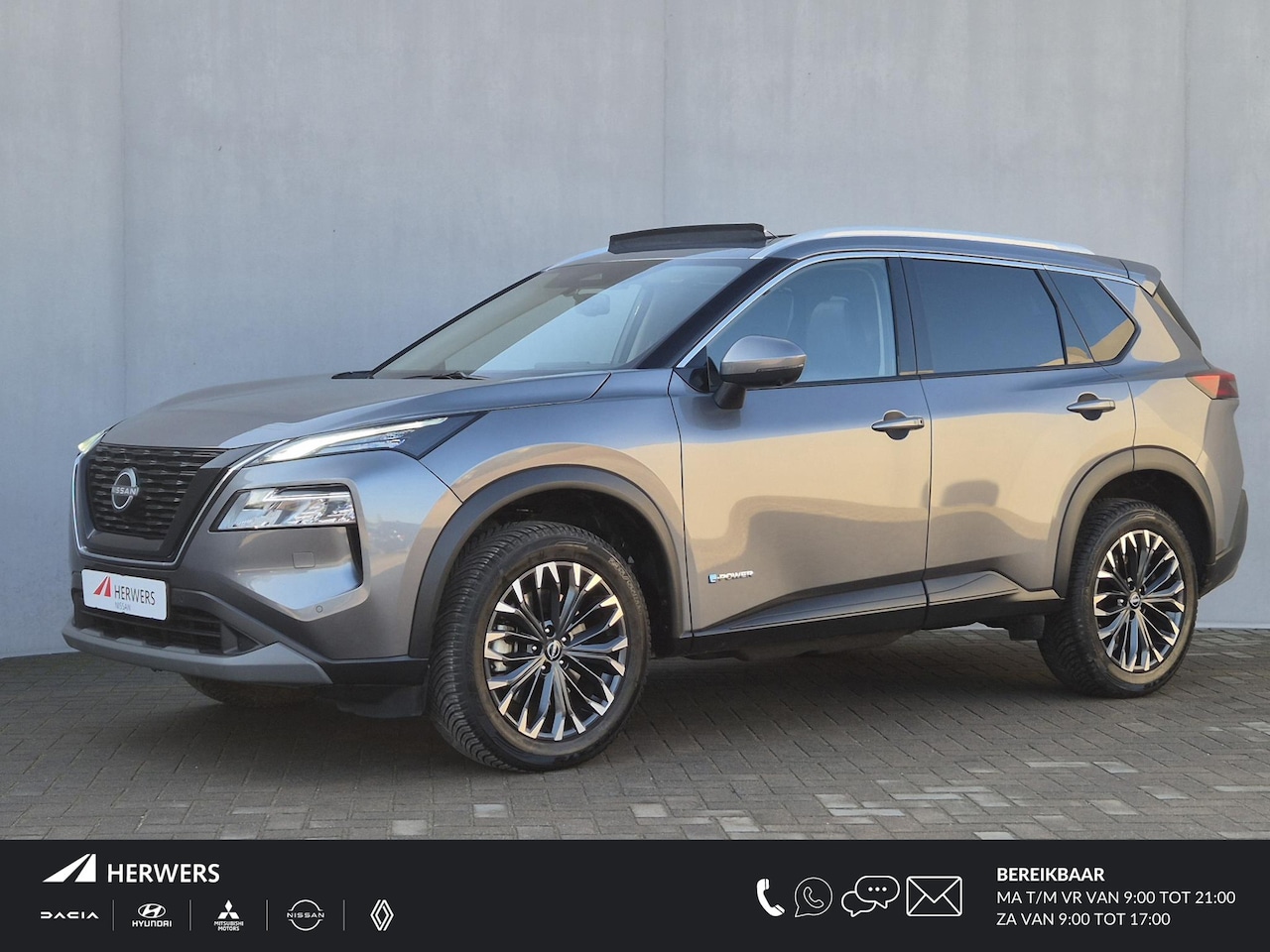 Nissan X-Trail - 1.5 e-Power Tekna Automaat / Schuifdak / Fabrieksgarantie tot 04-2028<100.000 / All season - AutoWereld.nl