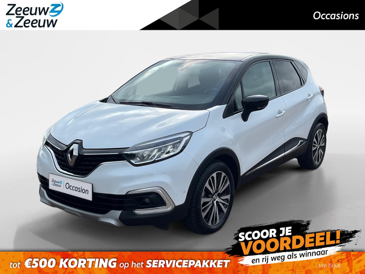 Renault Captur - 1.3 TCe Intens *Automaat*Navi+Camera*Climate Control*Keyless Entry*Parkeersensoren*Zeer ne - AutoWereld.nl