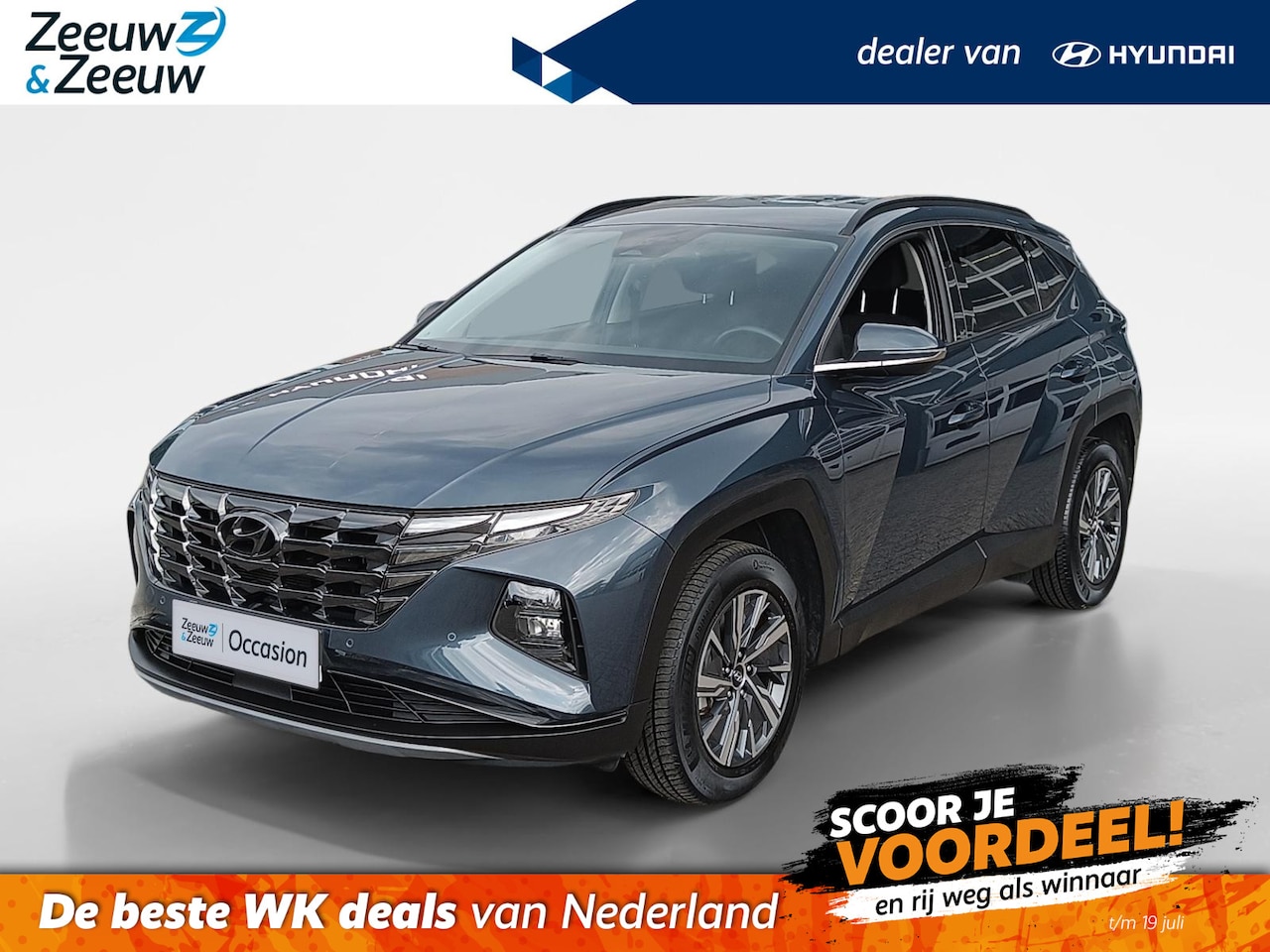 Hyundai Tucson - 1.6 T-GDI HEV Comfort Smart | Navigatie | Parkeercamera | Elektrische achterklep | Stoelve - AutoWereld.nl