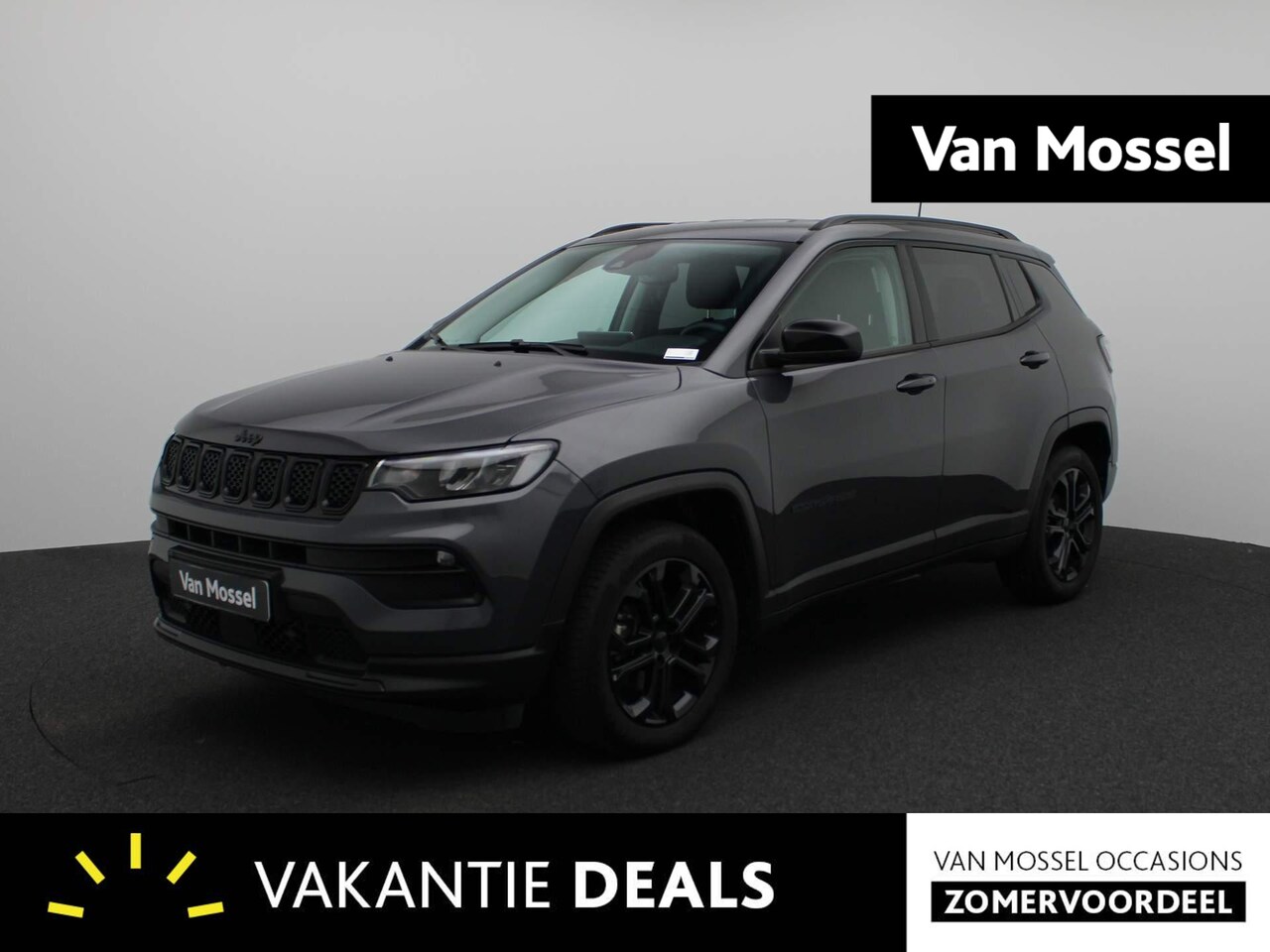 Jeep Compass - 1.5T e-Hybrid Night Eagle | Half-Leder | Navigatie | Parkeercamera | Climate control | Lic - AutoWereld.nl