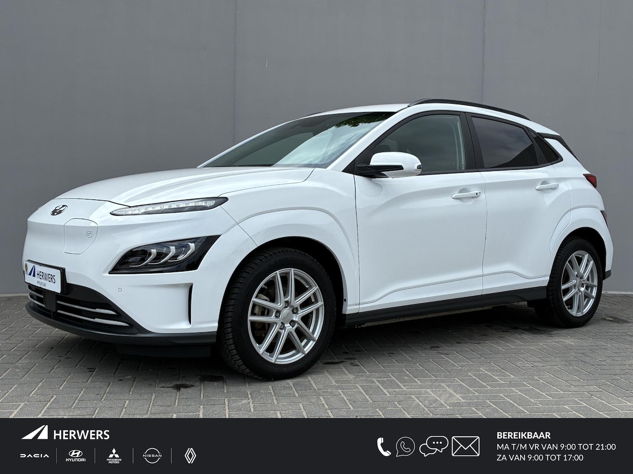 Hyundai Kona Electric - EV Fashion 64 kWh / €19.985,- ex btw / Grijs Kenteken / Navigatie / Apple Carplay/Android - AutoWereld.nl