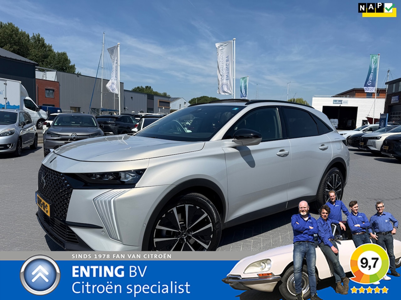 DS 7 - 1.6 PHEV 300 4x4 PALLAS HIFI FOCAL SCHUIFDAK PACK COMFORT+PACK TECH - AutoWereld.nl