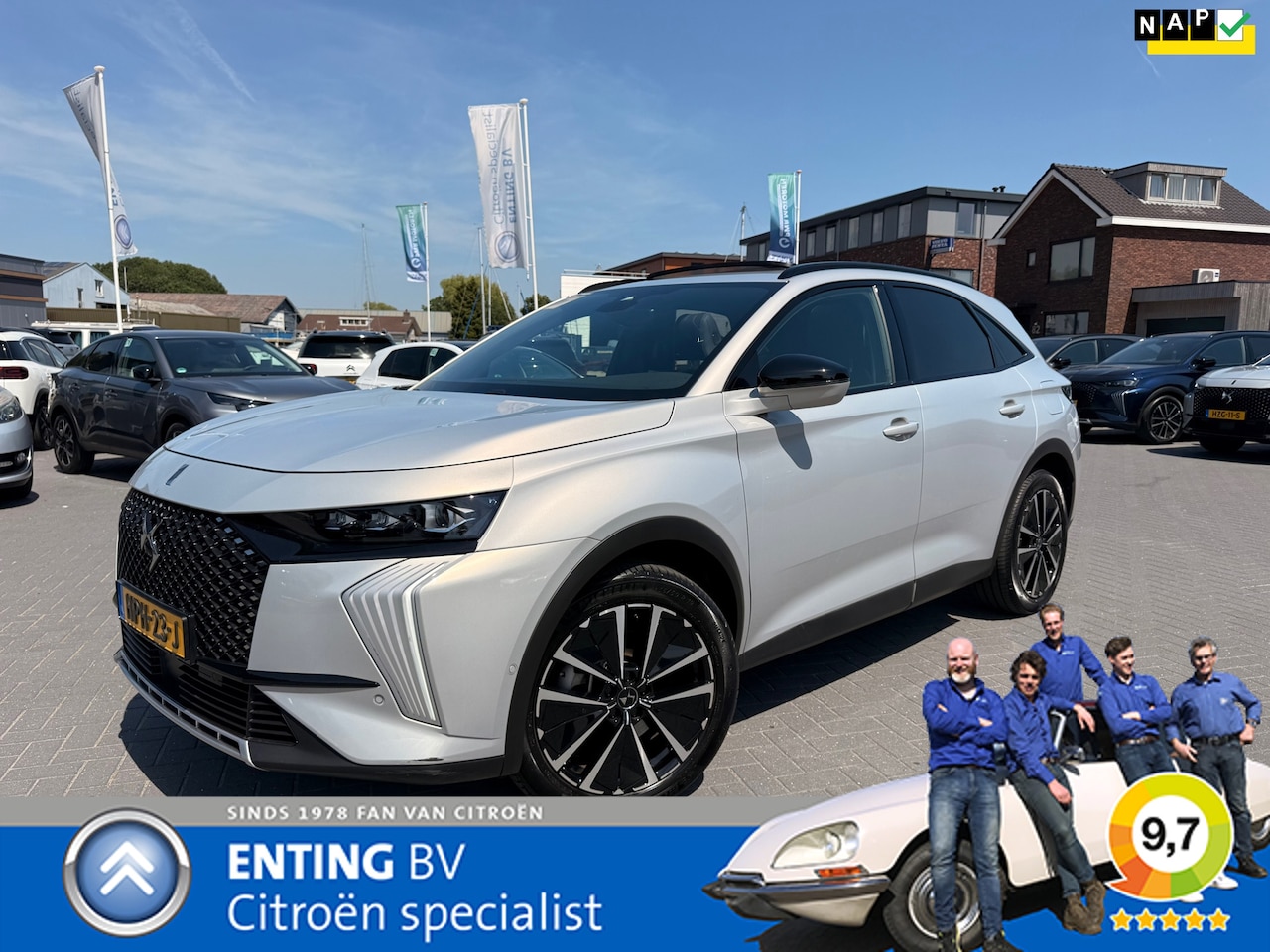 DS 7 - 1.6 PHEV 300 4x4 ETOILE SCHUIFDAK VOLLEER NIGHT VISION - AutoWereld.nl