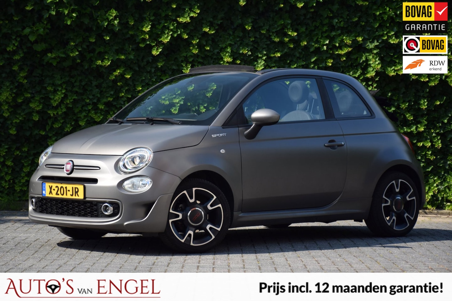 Fiat 500 C - 1.0 Hybrid Sport/MATT?Carplay/Clima/PDC/Cruise - AutoWereld.nl
