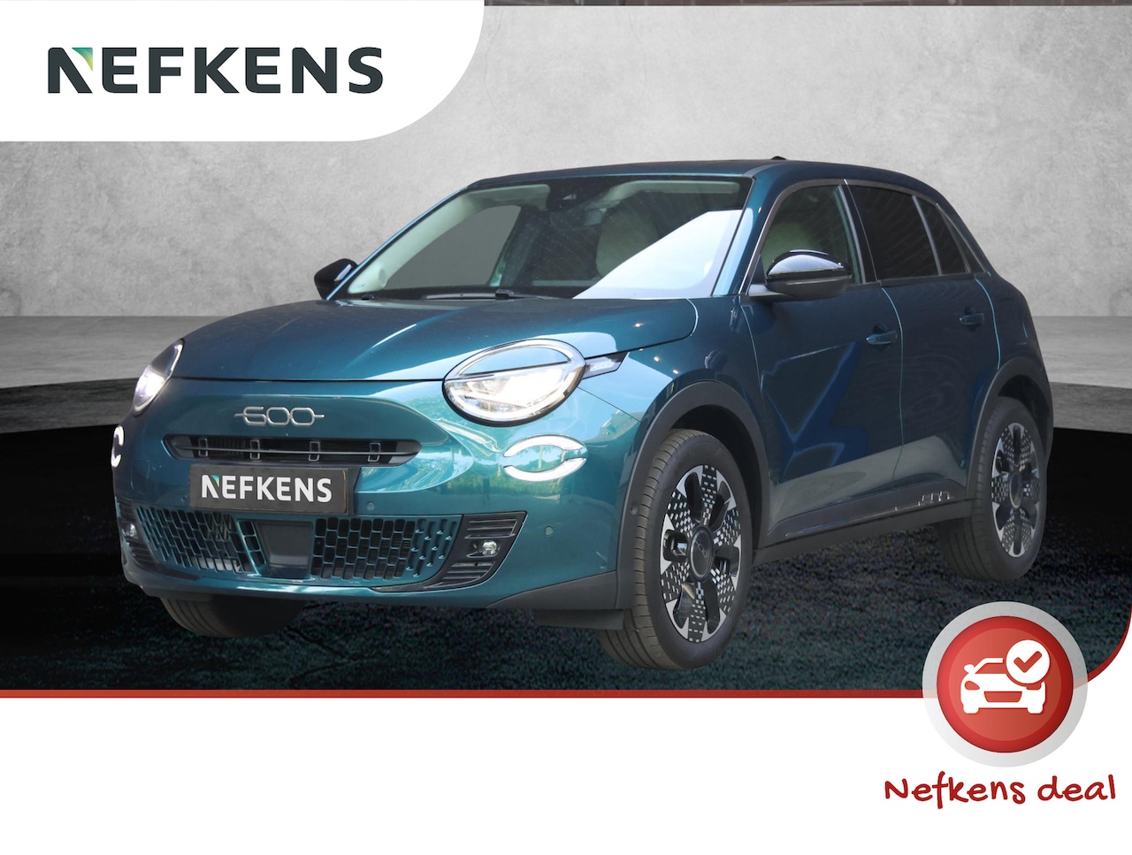 Fiat 600 - La Prima 110pk Hybrid | Achteruitrijcamera | Dodehoekdetectie | Lederen Bekleding - AutoWereld.nl
