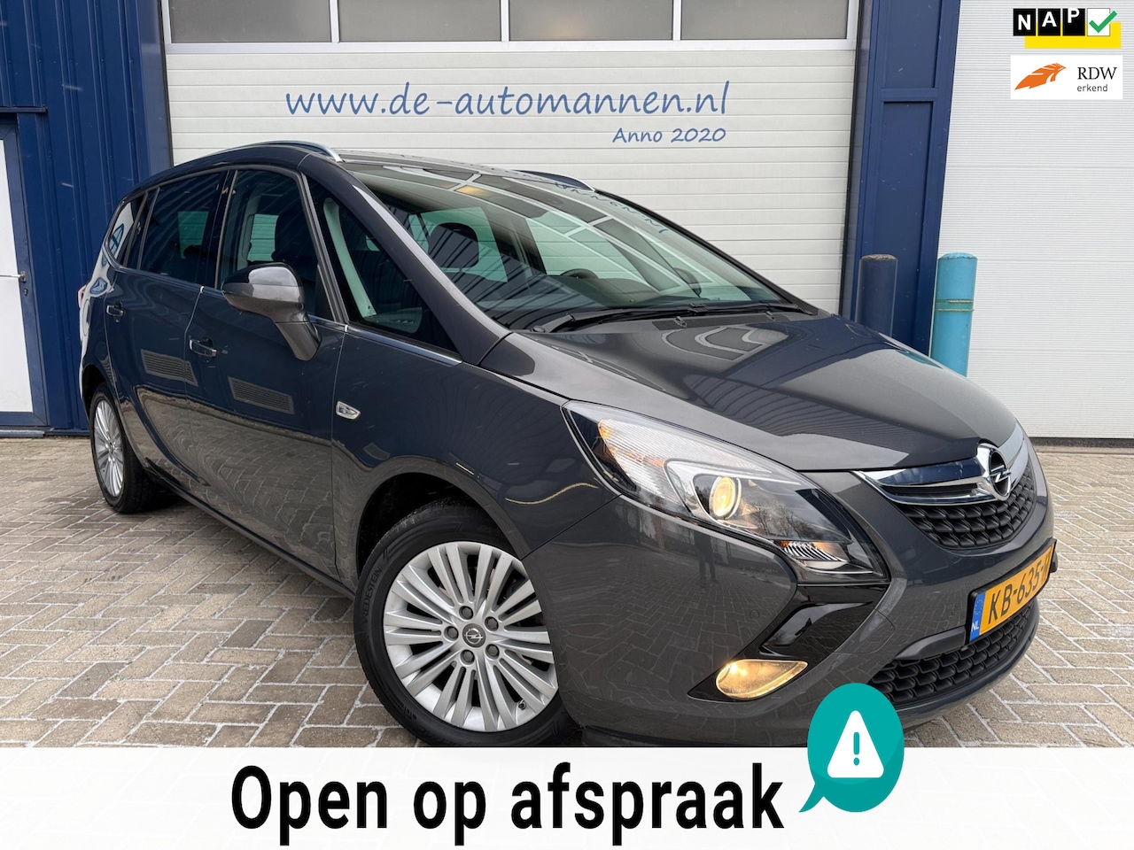 Opel Zafira Tourer - 1.4 Turbo 140 pk Automaat Edition 7pers / 1e EIG / LEER / NAVI / ECC / WINTERPACK - AutoWereld.nl