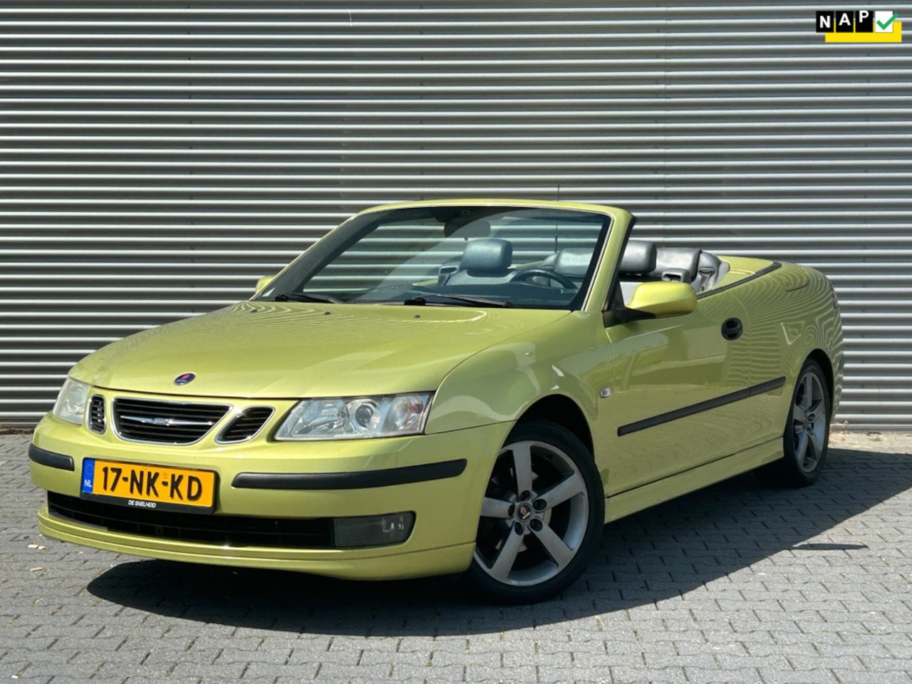 Saab 9-3 Cabrio - 2.0t Vector | Lime Yellow | Airco | Cruise | NL Auto | - AutoWereld.nl