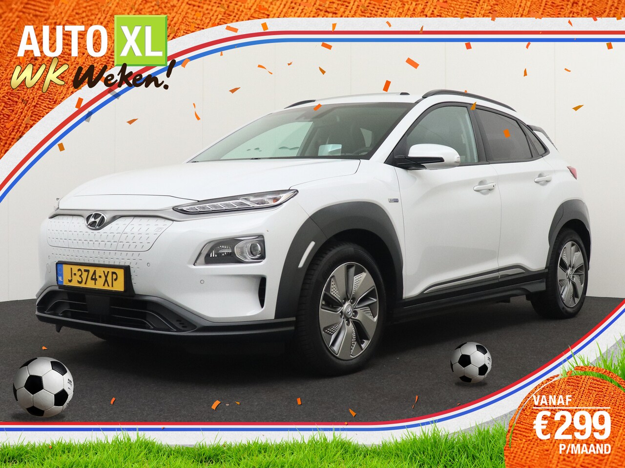 Hyundai Kona Electric - EV Premium Sky 64 kWh Schuif-dak Head-up Display 3-Fase - AutoWereld.nl