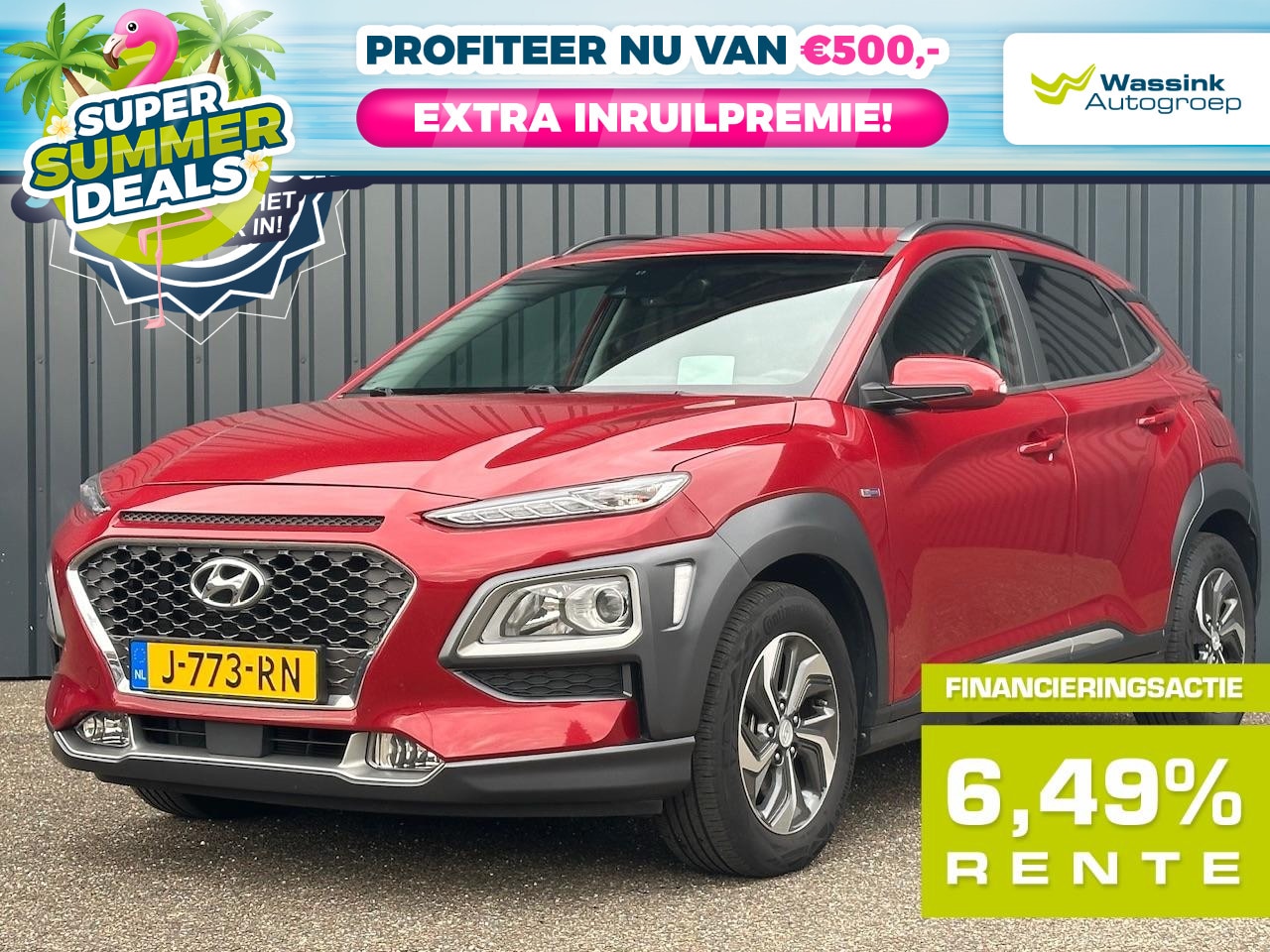 Hyundai Kona - GDI 141pk HEV 2WD Aut. Fashion I HUD I Krell I Adaptieve Cruise I Camera I Navigatie I Dod - AutoWereld.nl
