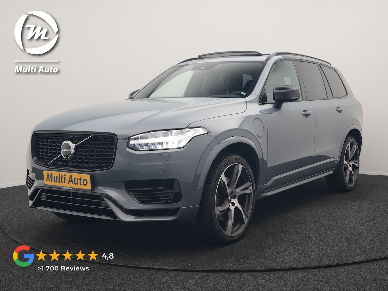 Volvo XC90 - T8 Recharge AWD R-Design 7 Pers Long Range PHEV 456pk Dealer O.H | Luchtvering | Trekhaak - AutoWereld.nl
