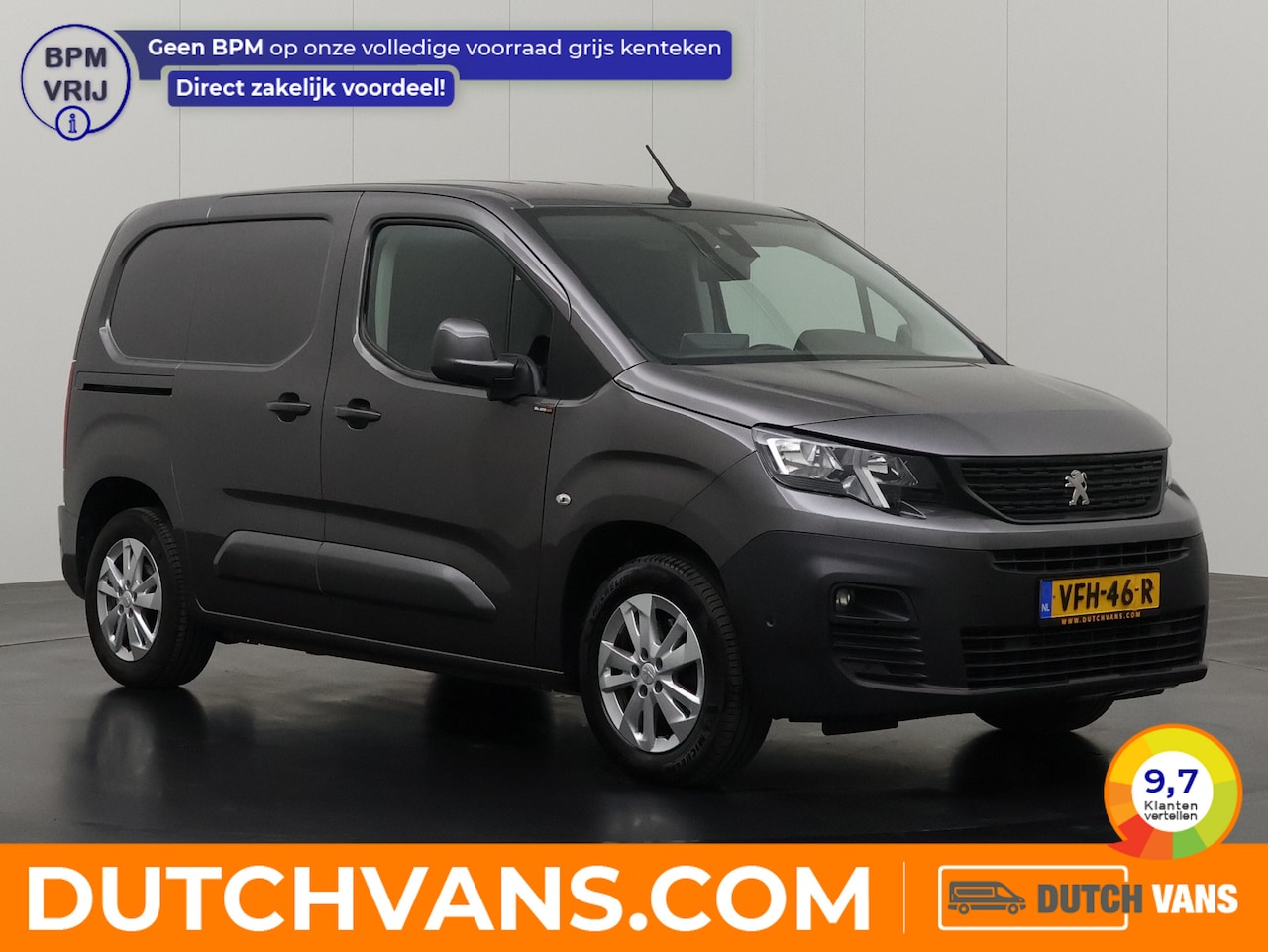 Peugeot Partner - 1.5BlueHDI 130PK Automaat Premium | 3-Zits | Navigatie | Camera | Multimedia | Trekhaak | - AutoWereld.nl