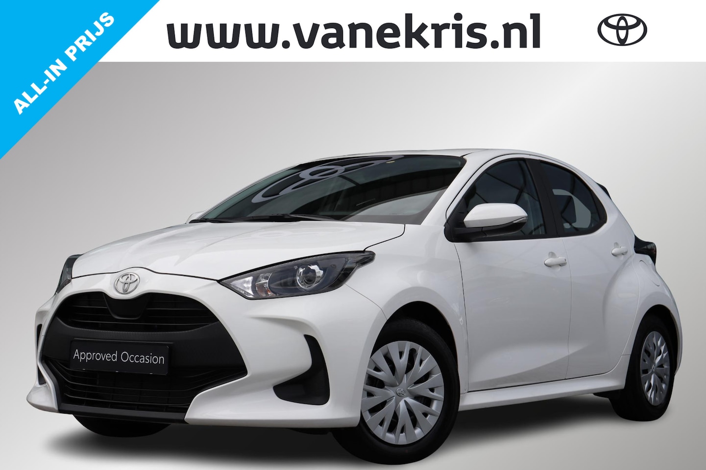 Toyota Yaris - 1.5 Hybrid 115 Active, Reservewiel, Auto, Adaptieve cruise control, Lane assist. - AutoWereld.nl