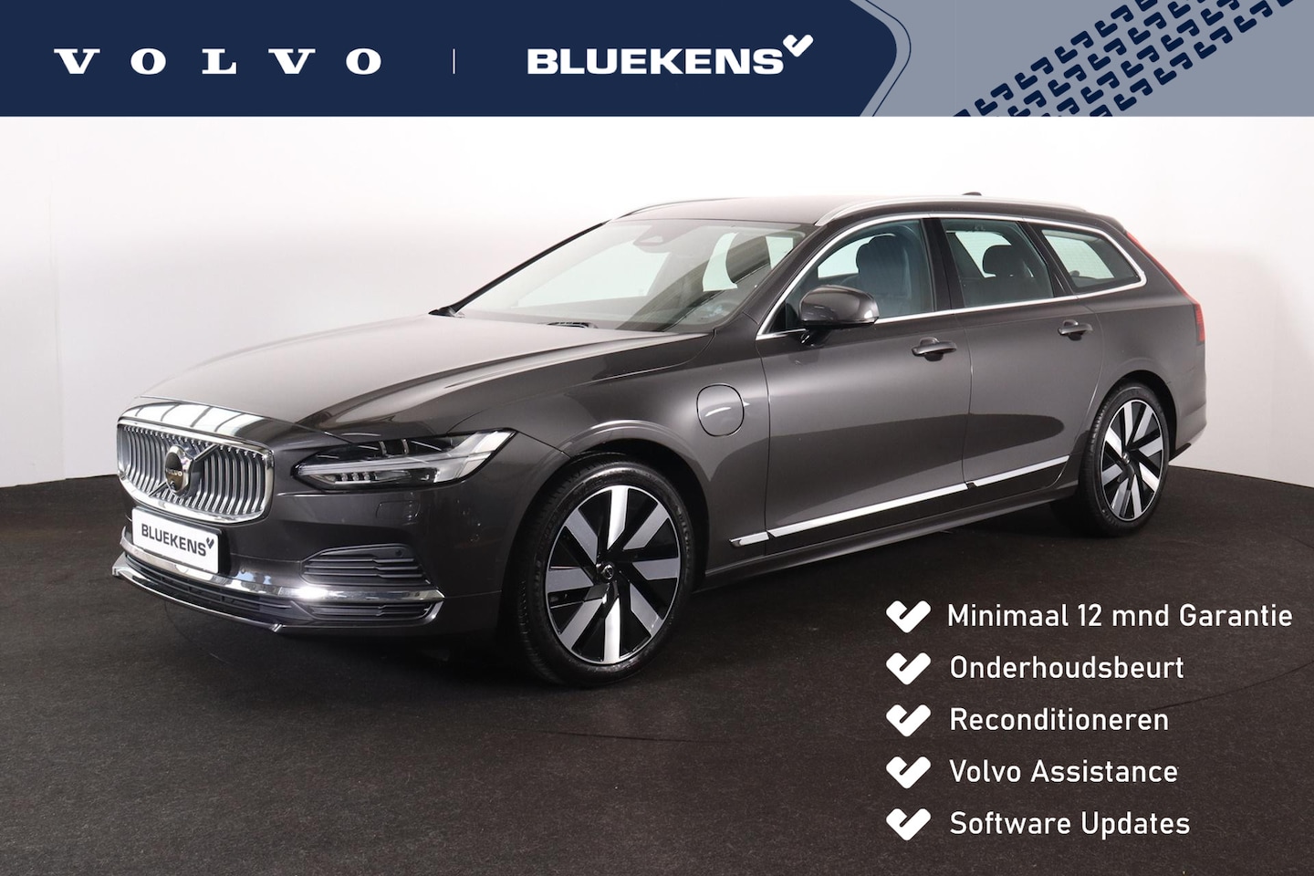 Volvo V90 - T6 Recharge AWD Plus Bright - IntelliSafe Assist & Surround - 360º Camera - Harman/Kardon - AutoWereld.nl