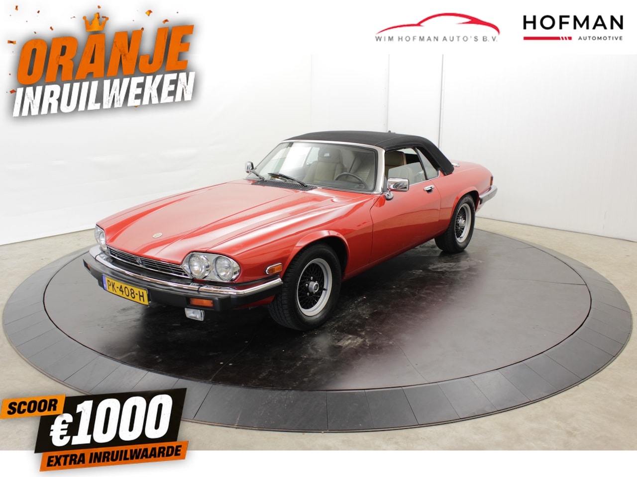 Jaguar XJS - 5.3 V12 278PK Convertible first paint Leer Elektr ramen stoelverw - AutoWereld.nl