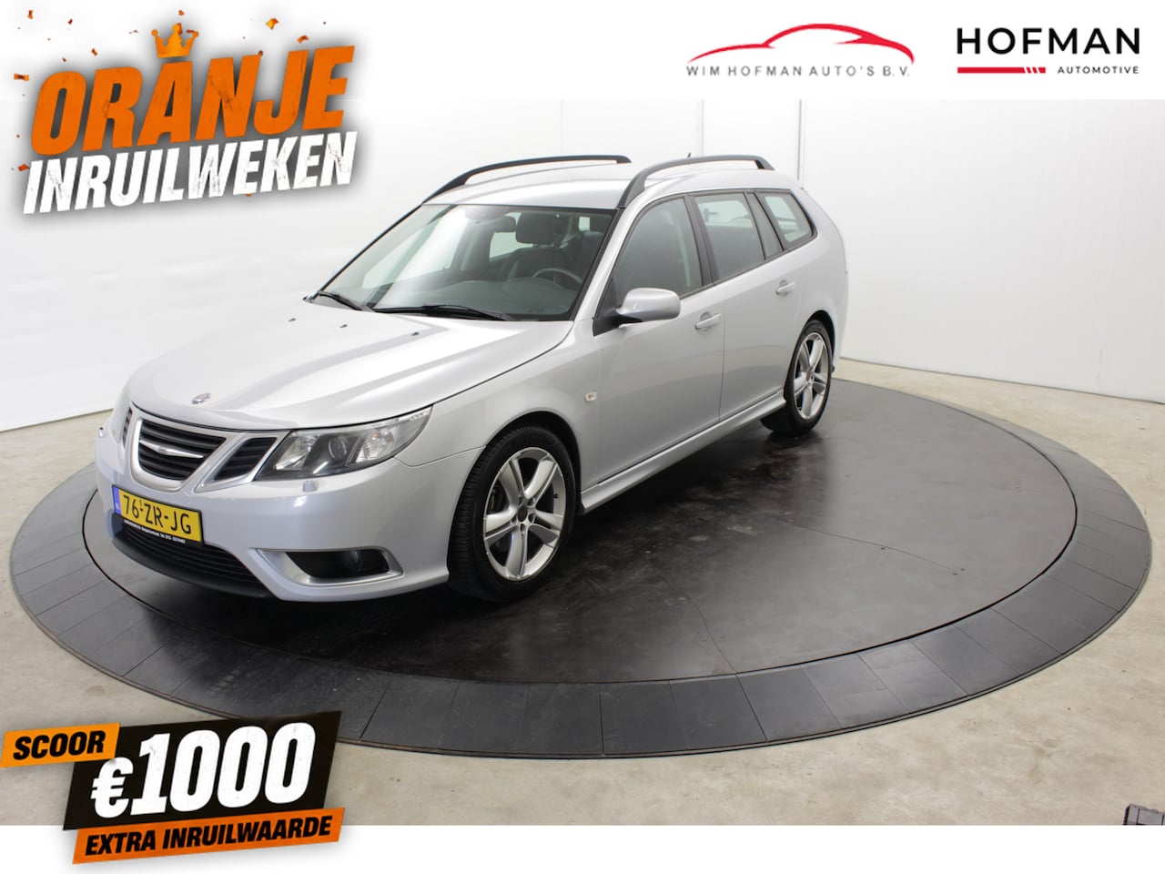 Saab 9-3 Sport Estate - 2.8 T V6 Aero XWD 281PK Youngtimer NL Auto Leer Navi Stoelverw Cruise Trekh - AutoWereld.nl