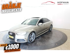 Audi A6 Limousine - Limo 1.8 TFSI Premium S Line Apk tot 03-2027 Pano Vol Leder EL aKlep Zwarte hemel Mem Seat