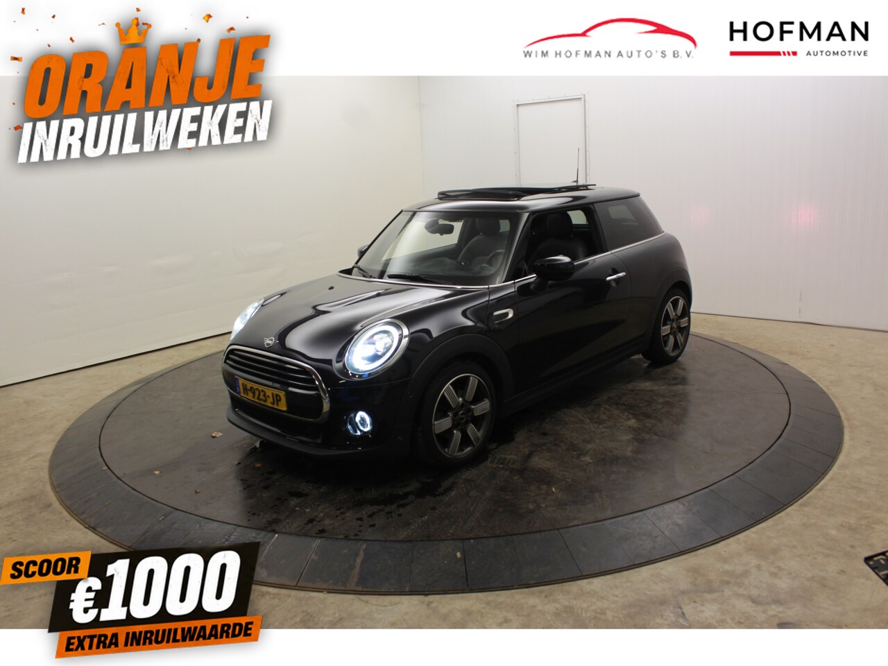 MINI Cooper - Mini 1.5 60 Years Edition Panodak Vol Leder Harman Cardon Zwarte hemel Navi - AutoWereld.nl