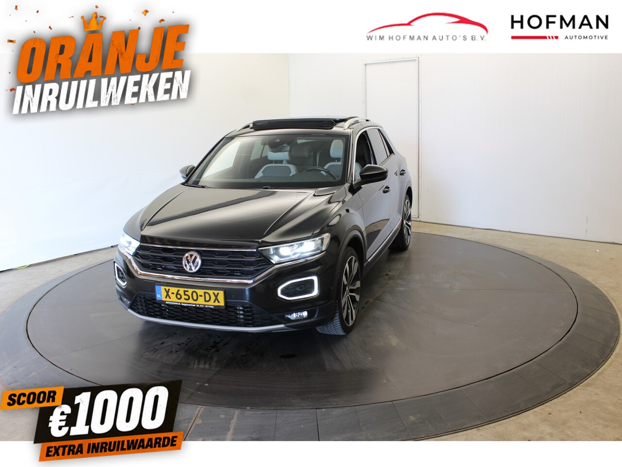 Volkswagen T-Roc - 2.0 TSI 4Motion Sport Pano Vol Leder Virtual PDC Stuur + Stoel Ver Dhoek Det - AutoWereld.nl