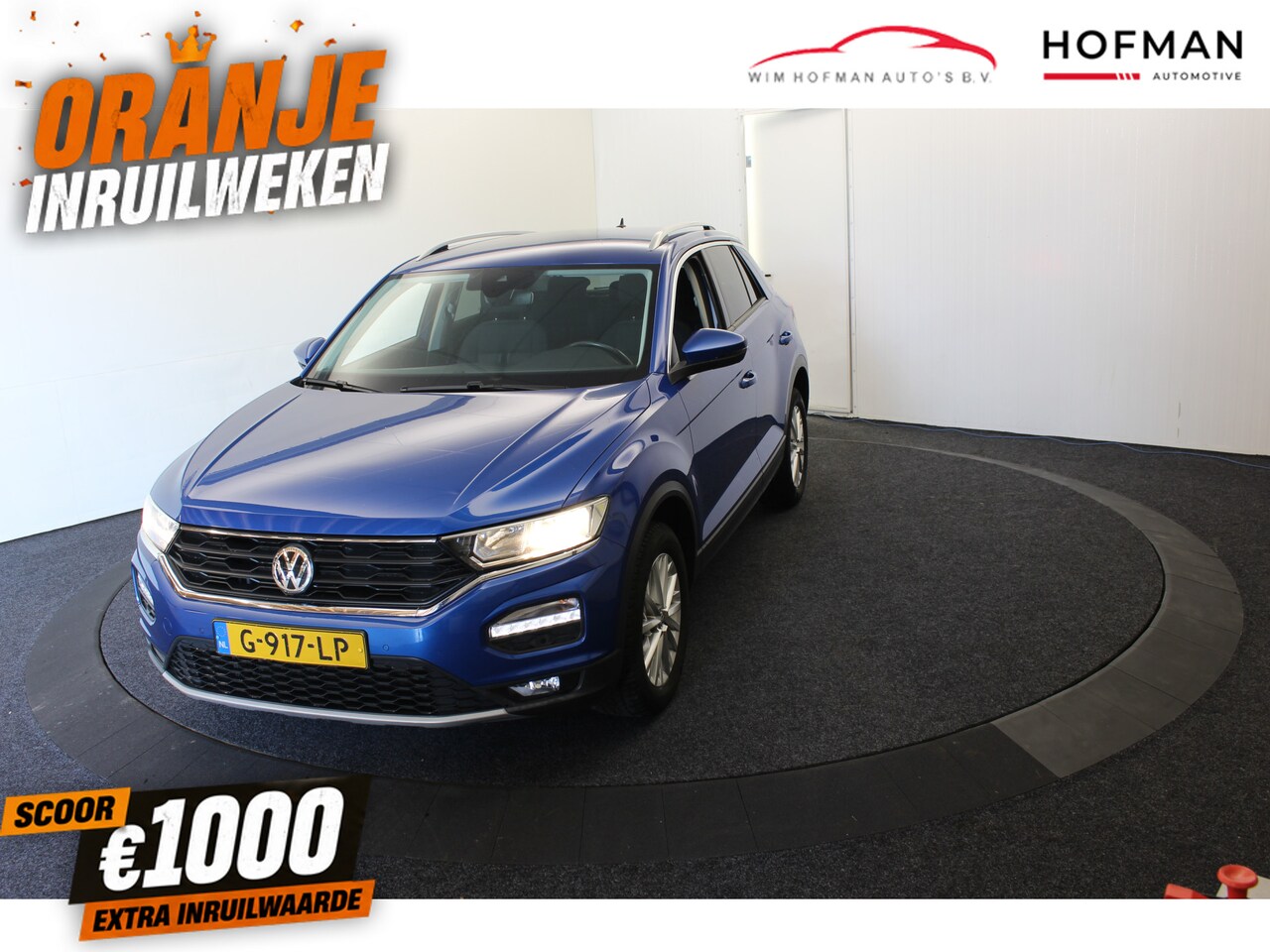Volkswagen T-Roc - 1.0 TSI Style Buss EL aKlep Trekh Navi app connect Stoelverwarming El aKlep - AutoWereld.nl