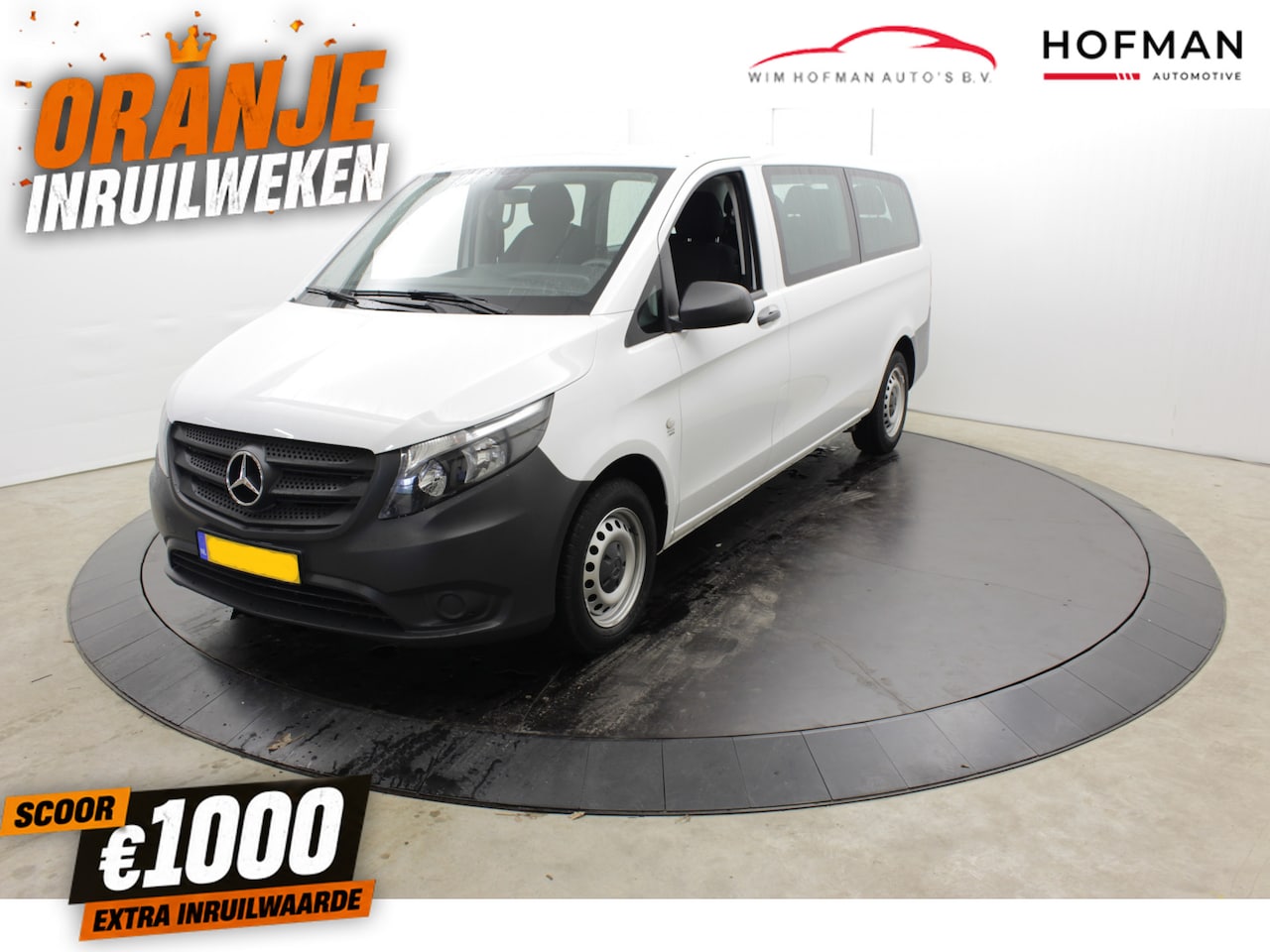 Mercedes-Benz Vito Tourer - Extra Lang 9 Pers Airco BPM-Vrij ex BTW - AutoWereld.nl