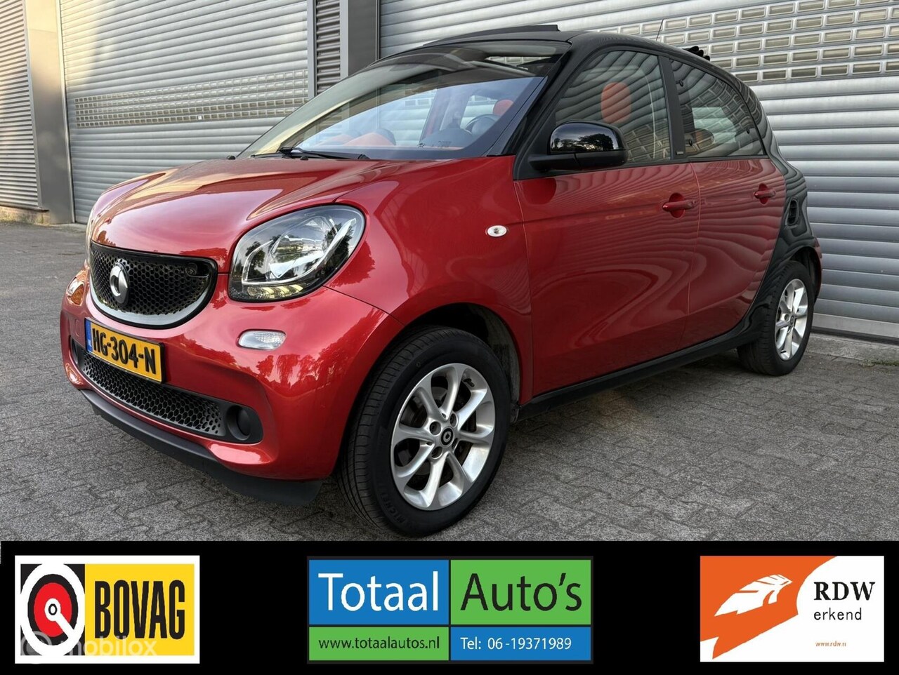 Smart Forfour - 1.0 Turbo Passion*AUTOMAAT*CABRIO*CRUISE* - AutoWereld.nl