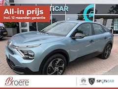 Citroën Ë-C4 - You 50 kWh 136 pk Automaat SOH 100%, Navigatie via apple carplay