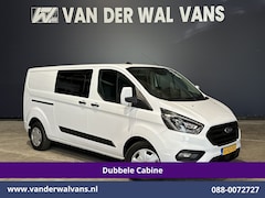Ford Transit Custom - 2.0 TDCI 170pk L2H1 Dubbele Cabine Euro6 Airco | 5-zits | Camera | Xenon | Navigatie | Cru
