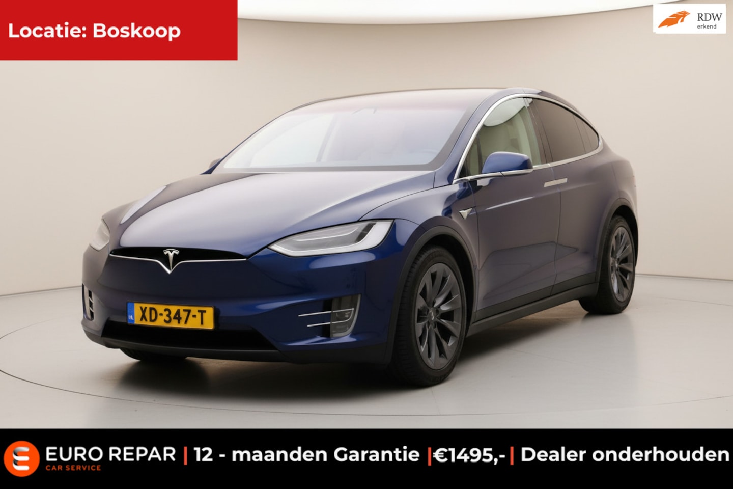 Tesla Model X - 100D 6p. SOH 90,7% PANO-DAK TREKHAAK NAP! - AutoWereld.nl