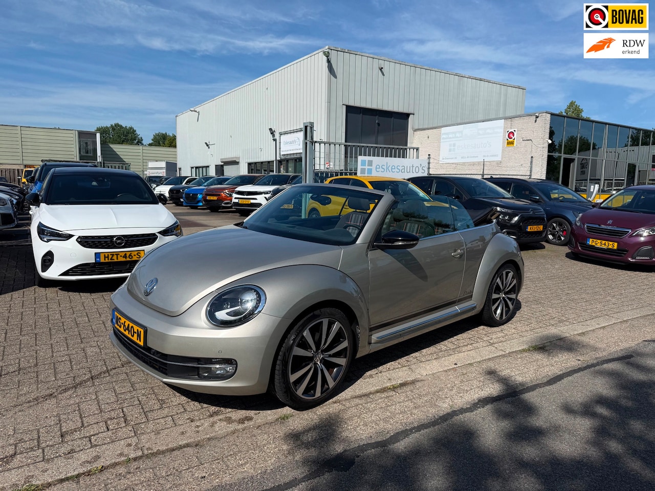 Volkswagen Beetle Cabriolet - 1.4 TSI Sport BlueMotion 1.4 TSI Sport BlueMotion, Automaat, Airco, fender Audio - AutoWereld.nl