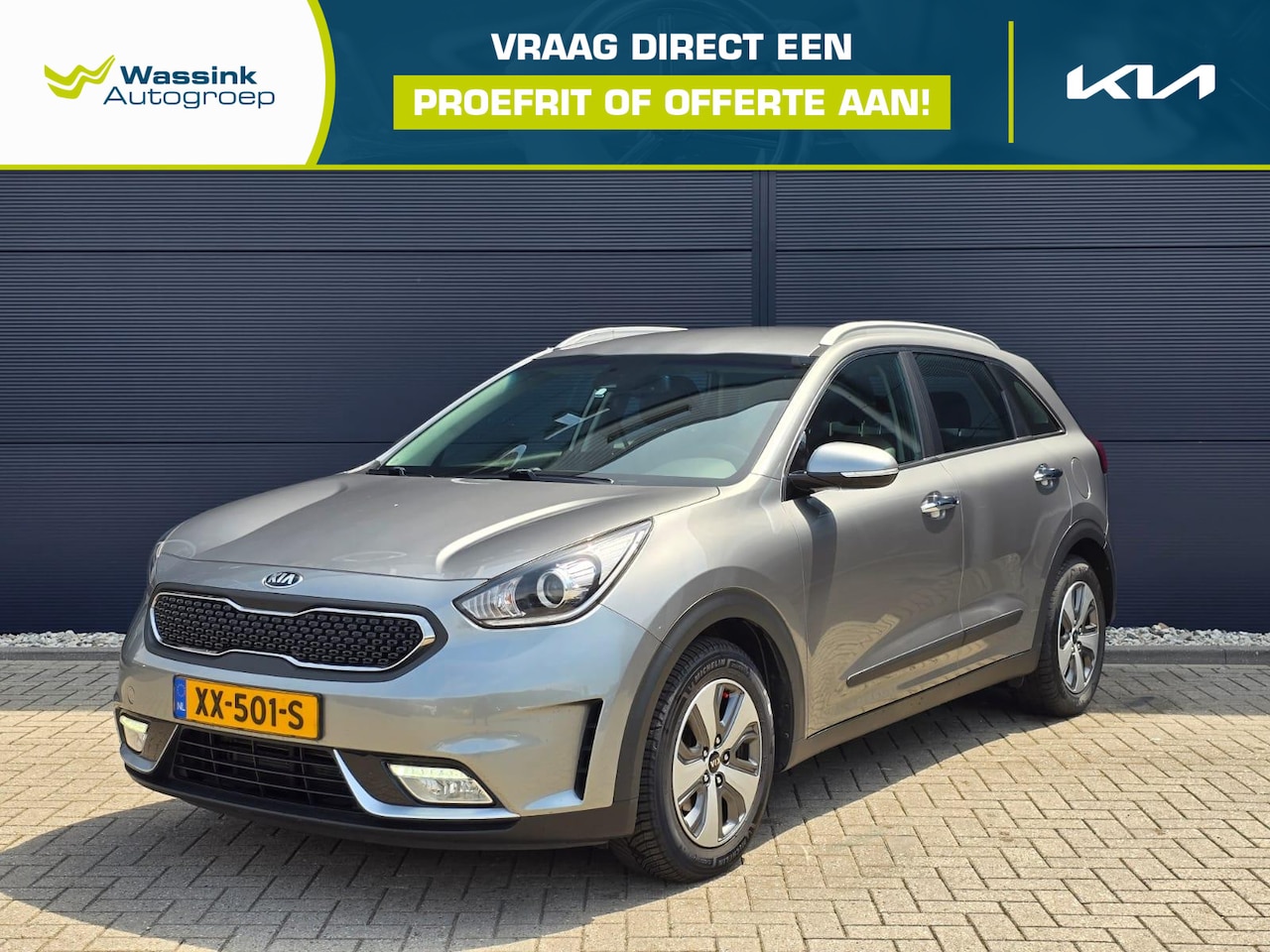 Kia Niro - 1.6 GDi Hybrid DynamicLine | Navigatie | Climate Control | Camera | DAB | Trekhaak - AutoWereld.nl