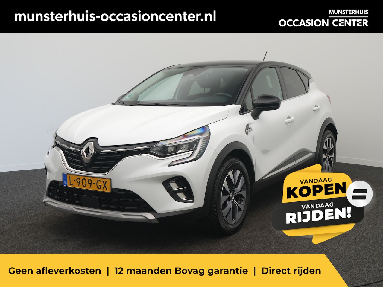 Renault Captur - TCe 90 Intens - RIJKLAARPRIJS - Achteruitrijcamera - Cruise Control - Trekhaak - Dealerond - AutoWereld.nl