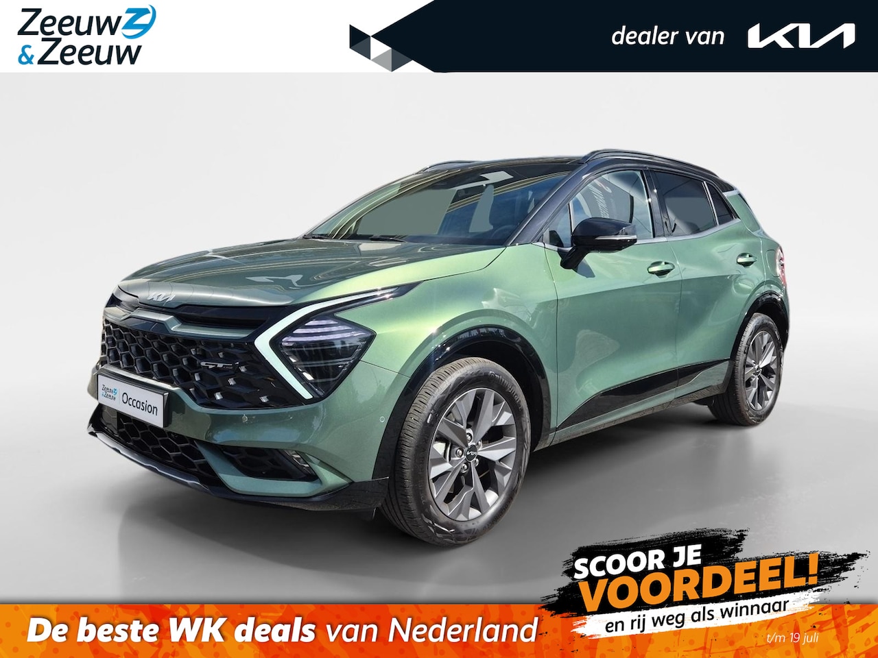 Kia Sportage - 1.6 T-GDi Hybrid GT-PlusLine | Airco | Navi | Camera | Leder | Panoramadak | Stoelverwarmi - AutoWereld.nl