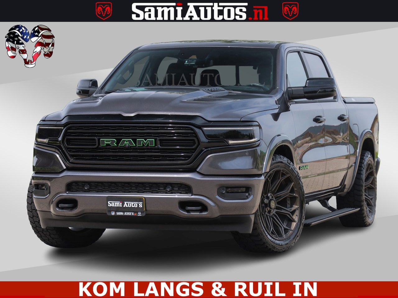 Dodge Ram 1500 - LIMITED 5.7 V8 | GRANITE KLEUR | BRONS 4PLAY WIELEN | HUD | MEGA DIK | LUCHTVERING | VOLLE - AutoWereld.nl