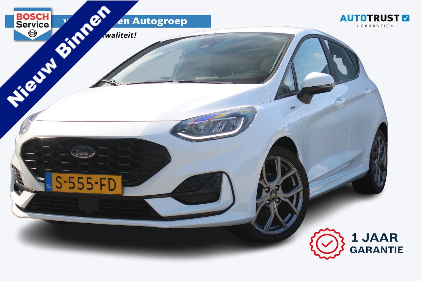 Ford Fiesta - 1.0 EcoBoost Hybrid ST-Line | Incl. 12 maanden garantie | Cruise control | Apple carplay/A - AutoWereld.nl