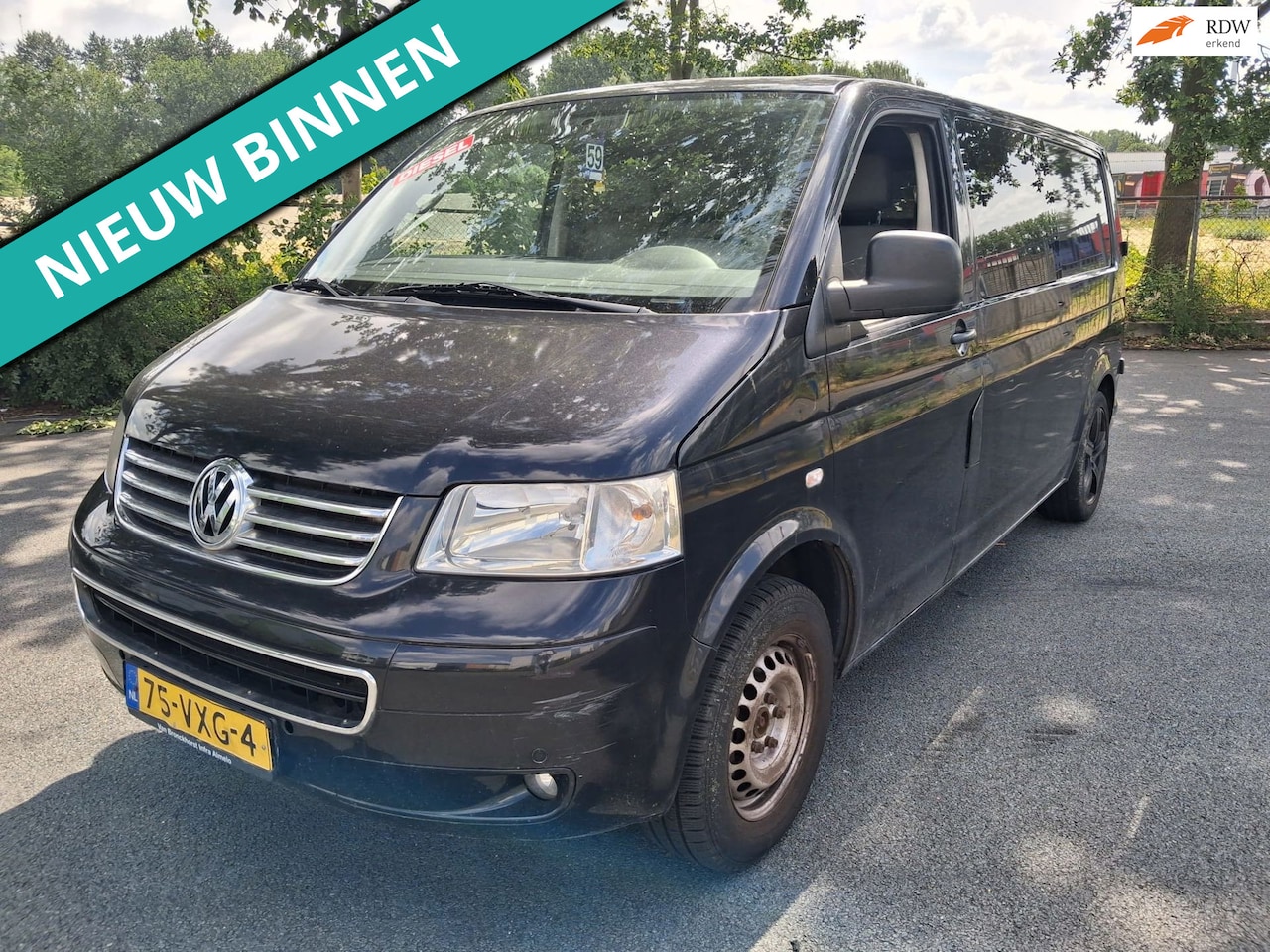 Volkswagen Transporter - 2.5 TDI 340 Trendline DC ZO INGERUILD ZO WEG PRIJSJE - AutoWereld.nl