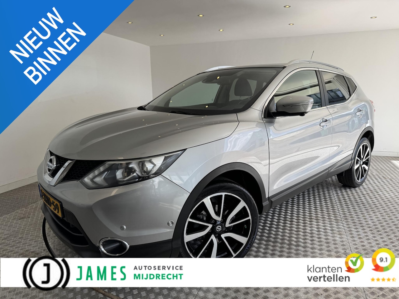 Nissan Qashqai - 1.2 Tekna / Leder / Panoramadak - AutoWereld.nl