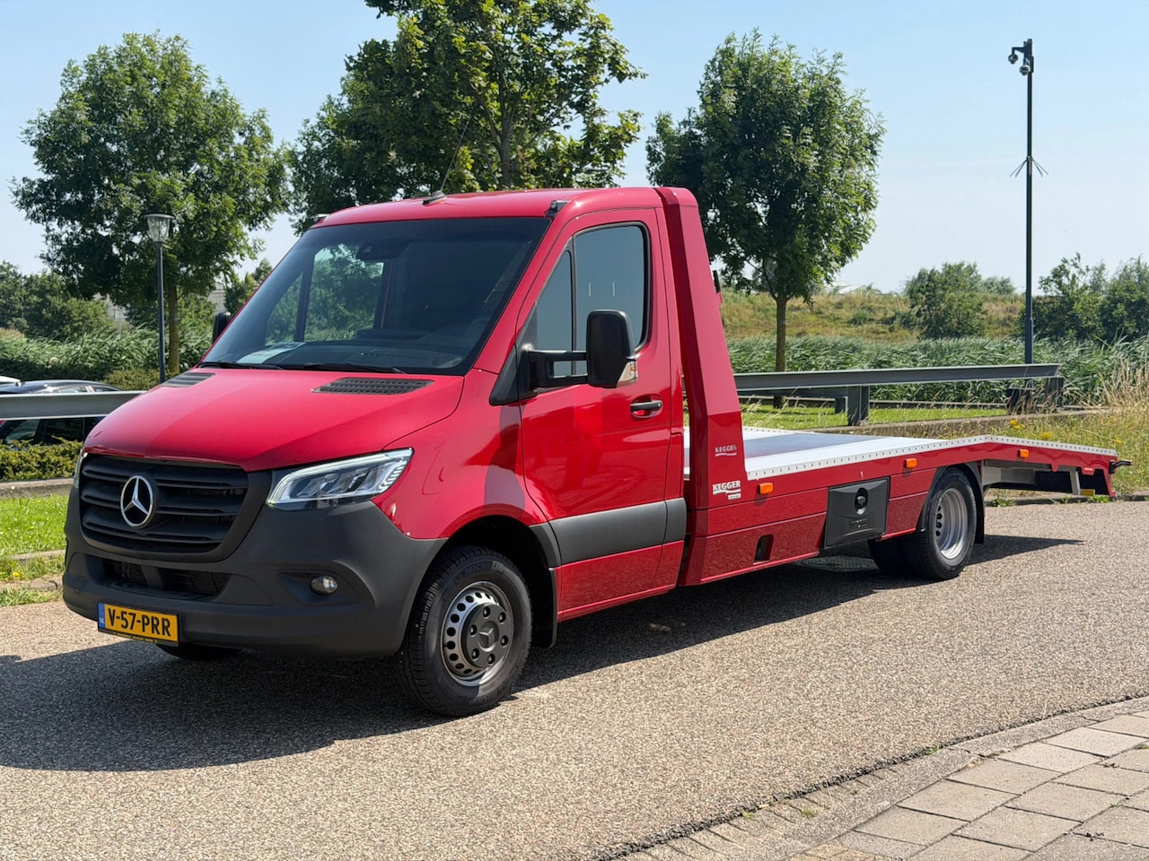 Mercedes-Benz Sprinter - 519CDI L3 Kegger Oprijwagen Automaat Airco Cruisecontrol 3500KG Trekhaak - AutoWereld.nl