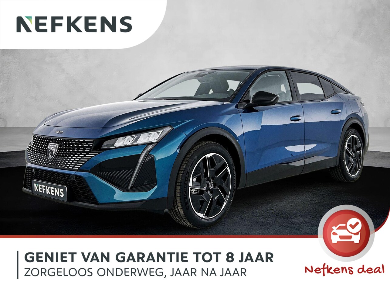 Peugeot 408 - 1.6 HYbrid Allure Pack 225pk Automaat | 8 JAAR GARANTIE | 360 Camera | Navigatie | Adaptie - AutoWereld.nl