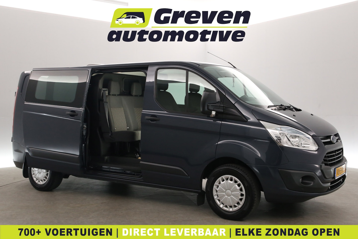 Ford Transit Custom - 2.2 TDCI L2H1 | Dubbele Cabine | Airco | Cruise | Camera | Trekhaak | Parkeersens. - AutoWereld.nl