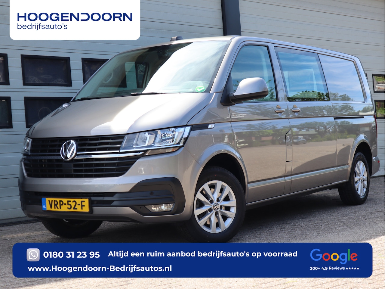 Volkswagen Transporter - 2.0 TDI 150pk Euro 6 Automaat - L2 Lang - 2x Schuifdeur - Airco - AutoWereld.nl