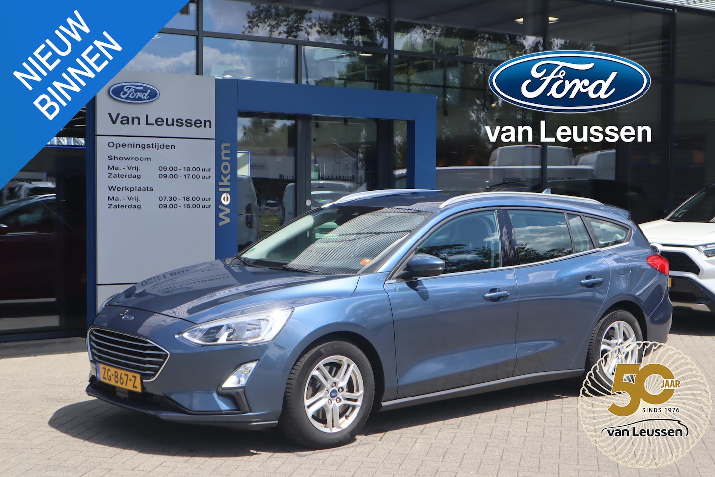 Ford Focus Wagon - TREND BUSINESS APPLE/ANDROID PARK-SENSOREN WINTERPACK CLIMA LED ALL-SEASON KEYLESS - AutoWereld.nl