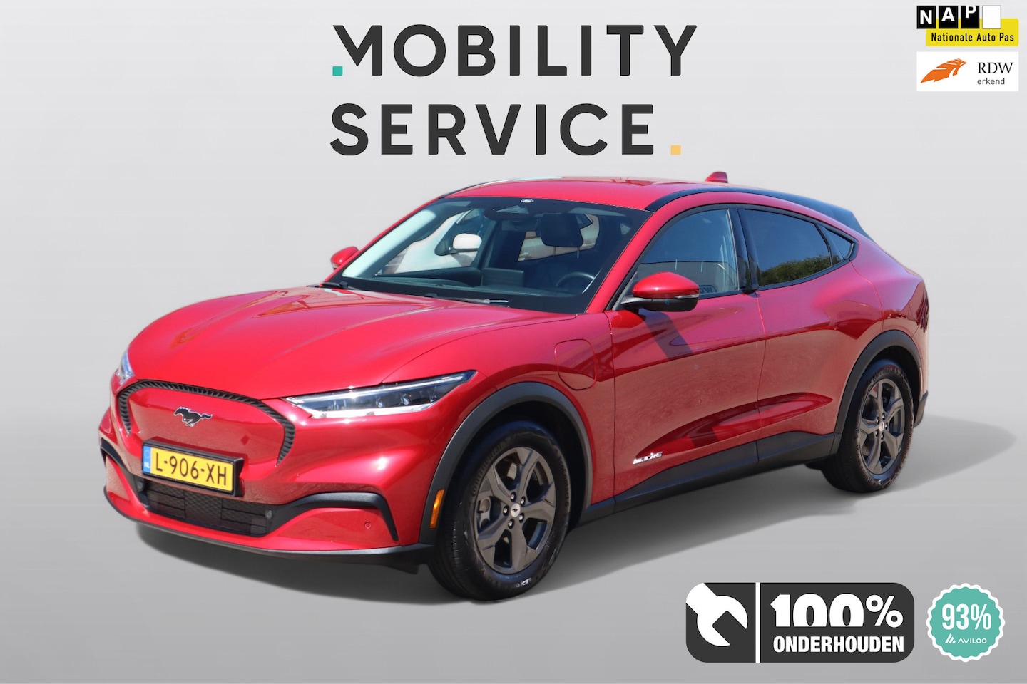 Ford Mustang Mach-E - RWD 75 kWh SOH93% Leder Clima LED CarPlay Lane ACC - AutoWereld.nl