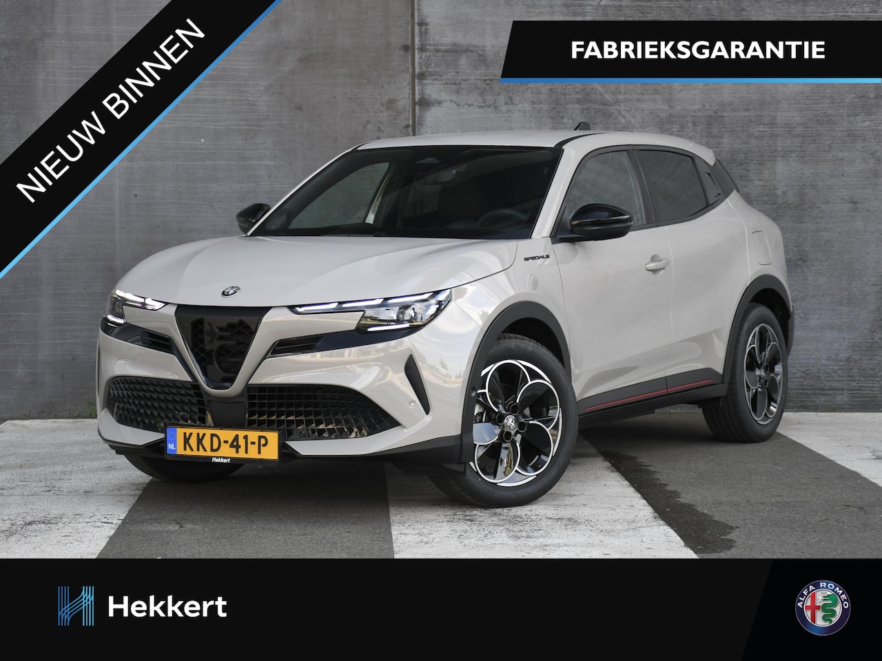 Alfa Romeo Junior - Elettrica Sport Speciale 54 kWh 156pk Automaat DODE HOEK | 18''LM | ADAPT. CC | CAMERA | S - AutoWereld.nl