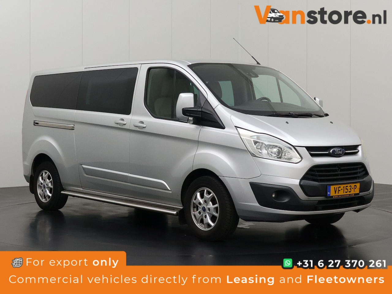 Ford Transit Custom - 2.2TDCI 125PK Lang Limited Dubbele Cabine | 2xSchuifdeur | Leder | Airco | Cruise | Trekha - AutoWereld.nl