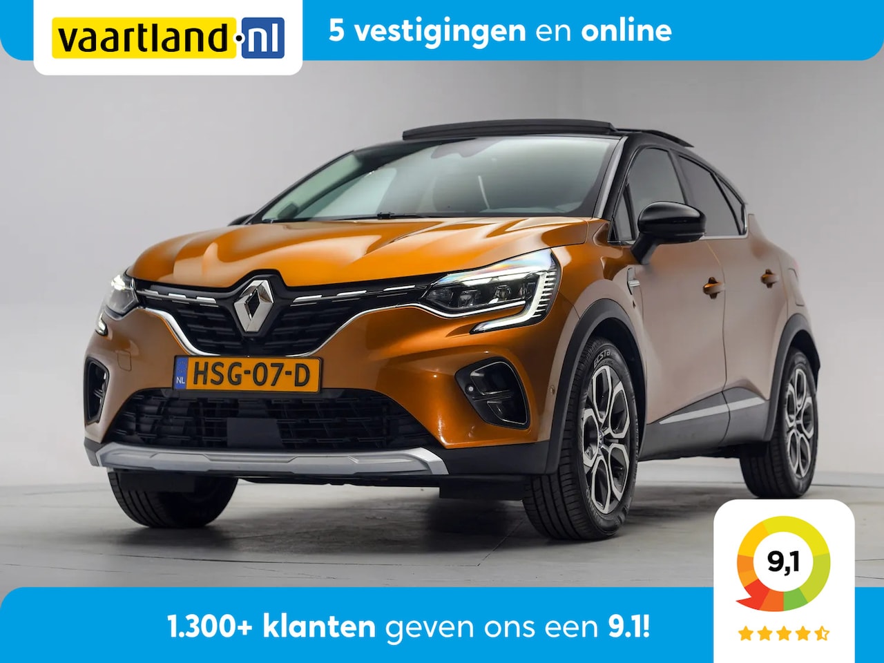 Renault Captur - 1.6 E-Tech Plug-in Hybrid 160 Edition One [ Panoramadak Cruise Navi Carplay] - AutoWereld.nl