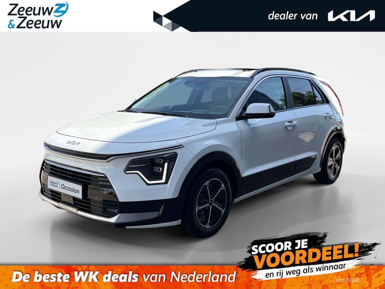 Kia Niro - 1.6 GDi Hybrid DynamicPlusLine | Leder | Navi | Camera | Stoel + Stuurverwarming | Elektr. - AutoWereld.nl
