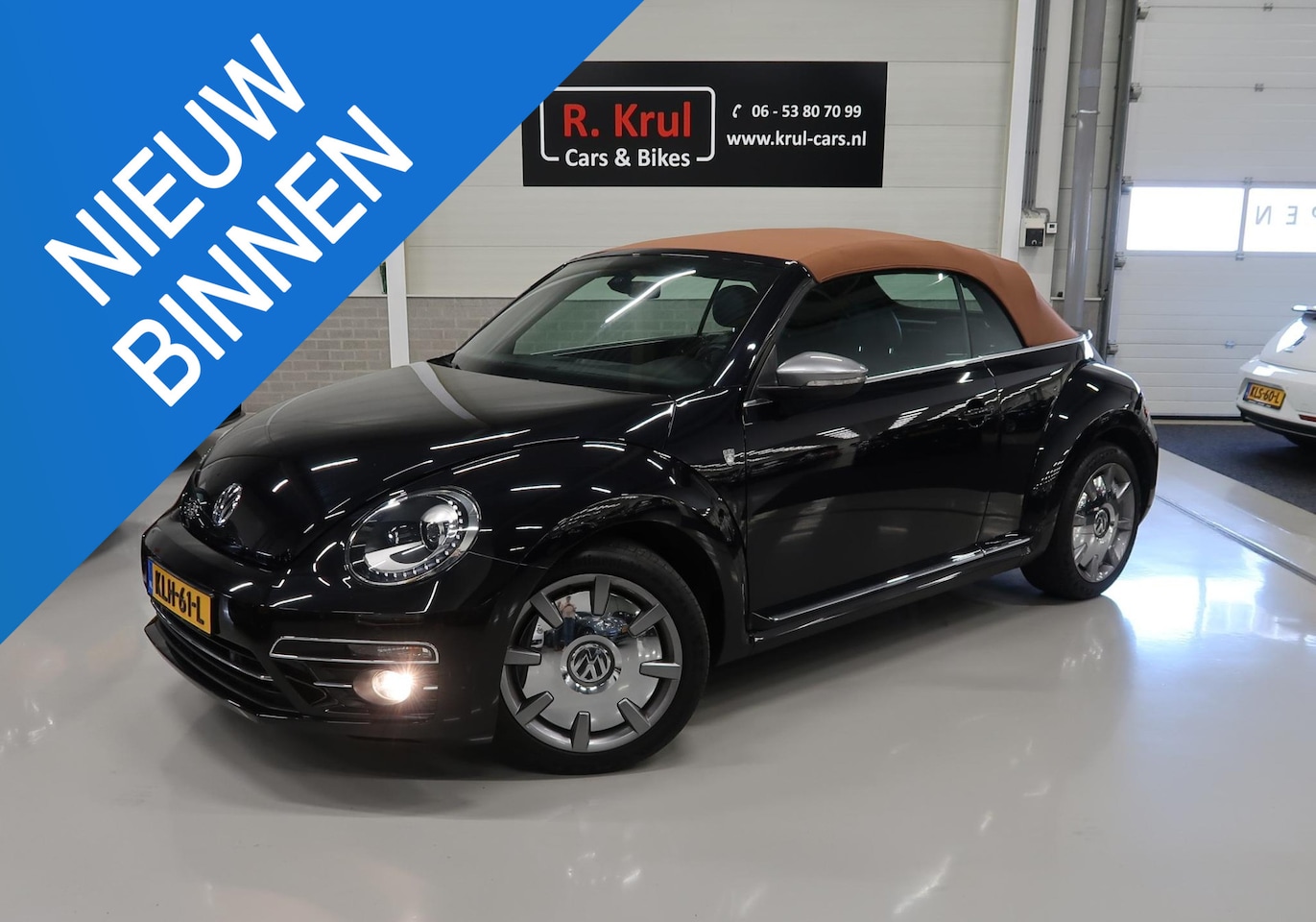 Volkswagen Beetle Cabriolet - 1.4 TSI Karmann 150pk Automaat Leer/Alcantara App connect 18 inch Navigatie Carplay PDC Cr - AutoWereld.nl