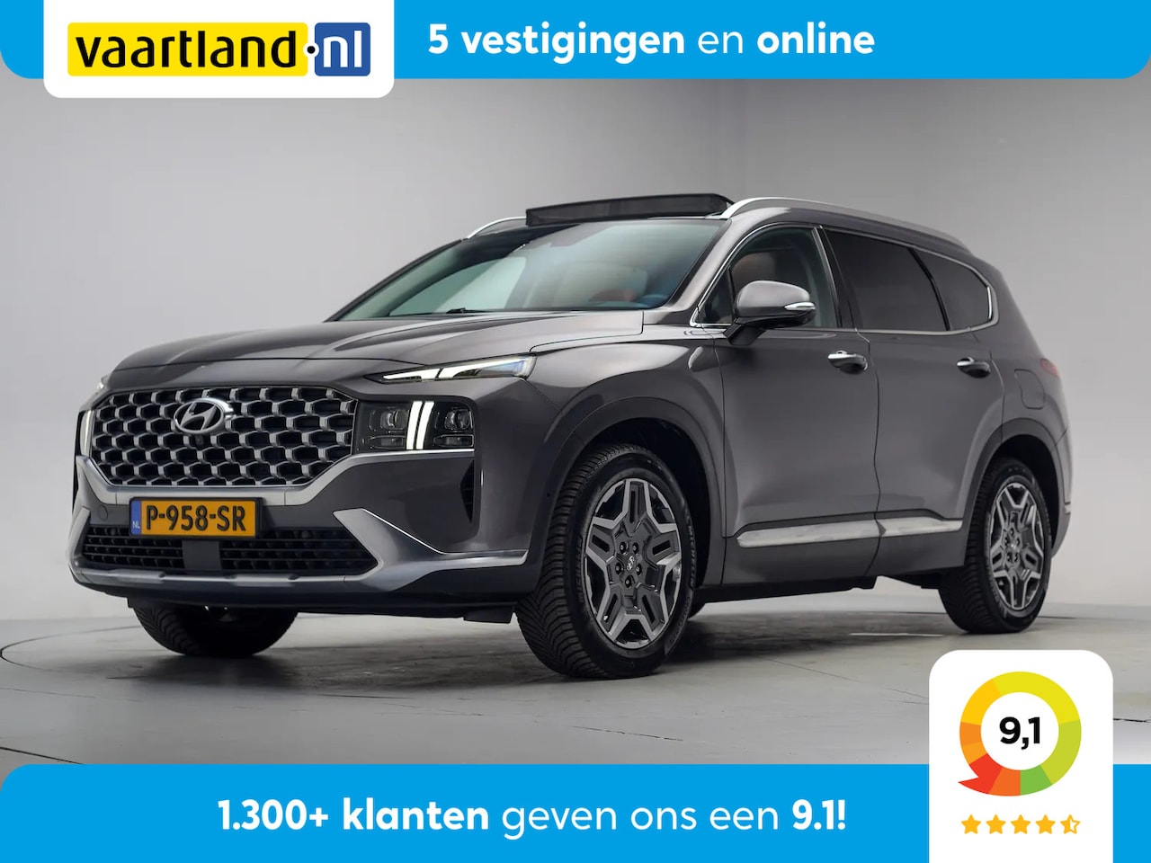 Hyundai Santa Fe - 1.6 T-GDI HEV Premium Sky Aut. [ Panoramadak 360°Cam Head-up Krell-Audio ] - AutoWereld.nl